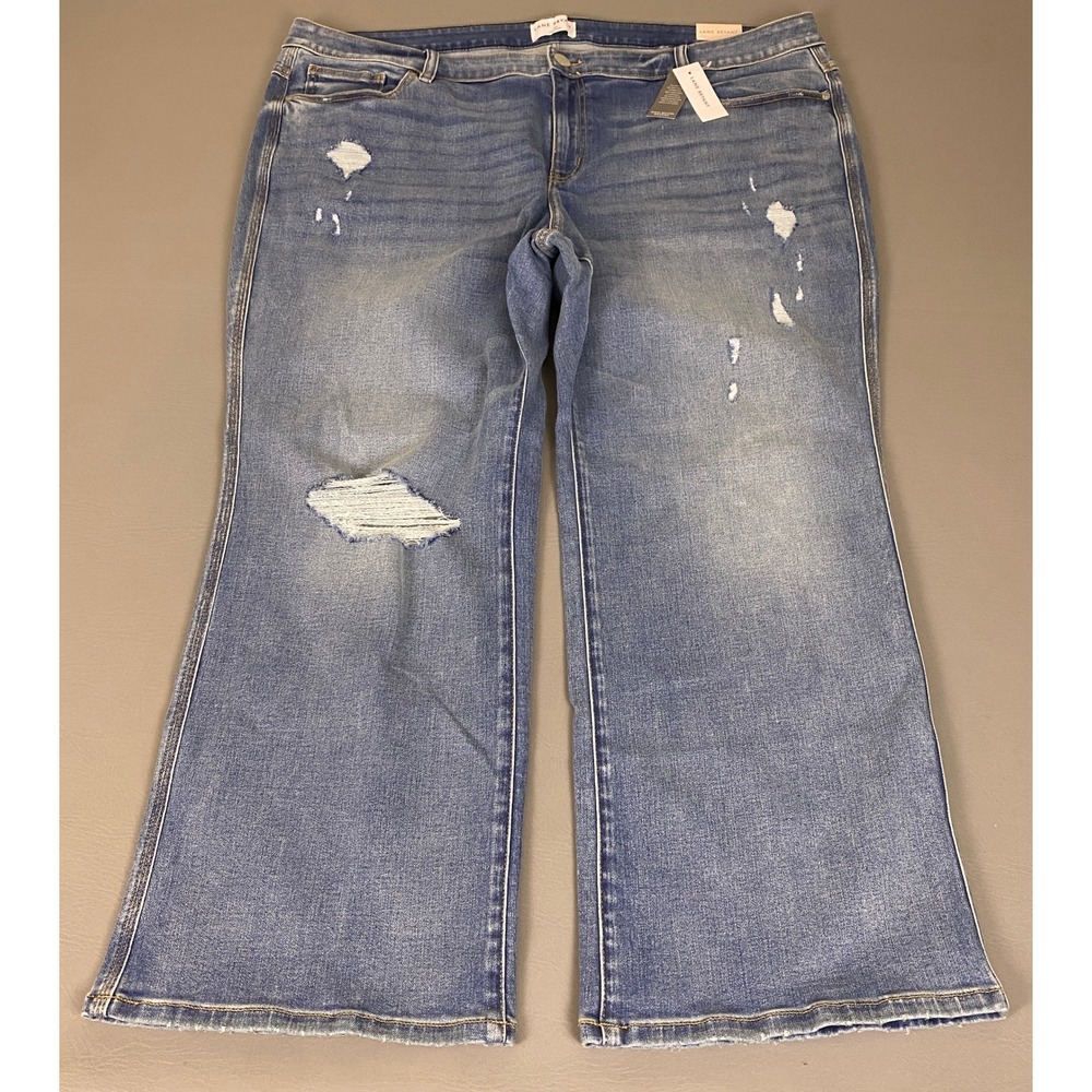 Lane Bryant Jeans Women's Size 26P Petite Blue Straight Leg Stretch New NWT